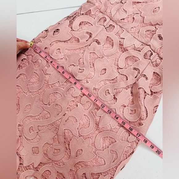 Bardot Lina Lace Sheath Dress In Pink Rose - Picture 9 of 16